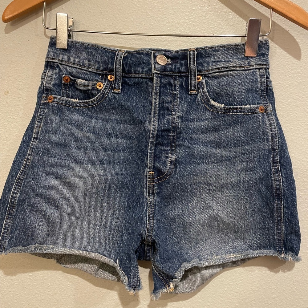 GAP Women's Dark Blue Jean Shorts